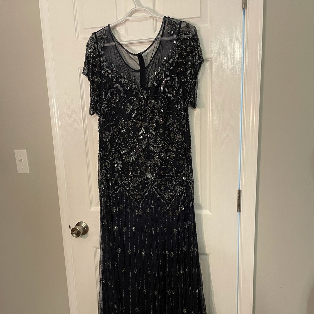 Pizarro Nights heavily beaded, long formal dress, gorgeous, worn once